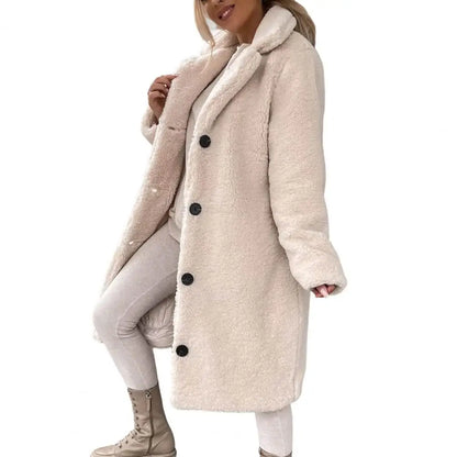 Women's cozy teddy coat for ultimate warmth